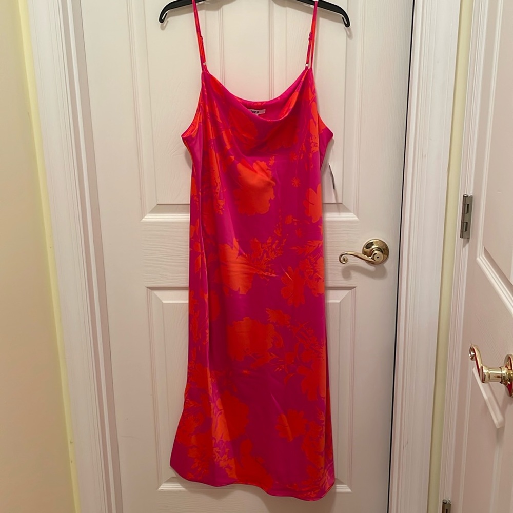 satin spaghetti strap dress